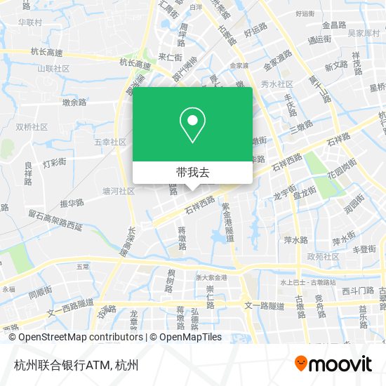 杭州联合银行ATM地图