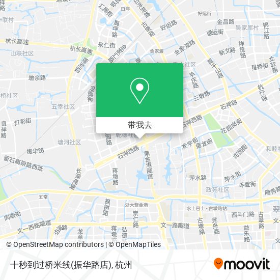 十秒到过桥米线(振华路店)地图