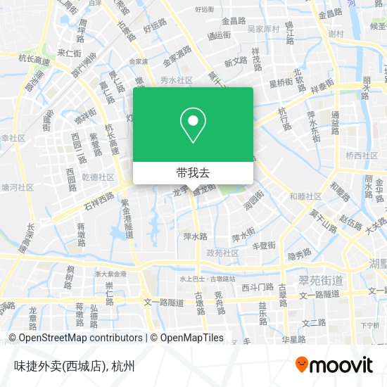 味捷外卖(西城店)地图