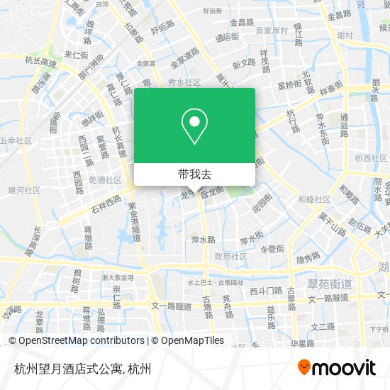 杭州望月酒店式公寓地图