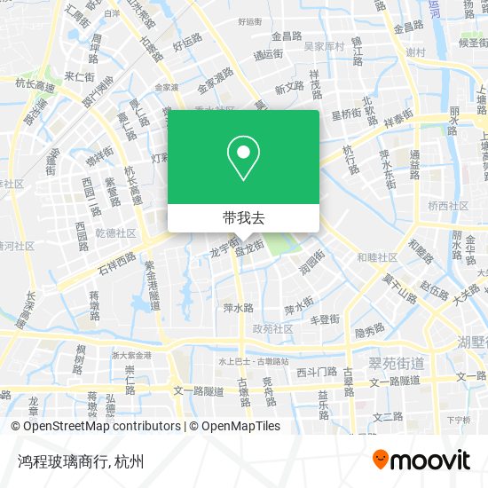 鸿程玻璃商行地图