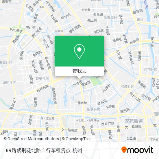 89路紫荆花北路自行车租赁点地图