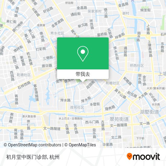 初月堂中医门诊部地图