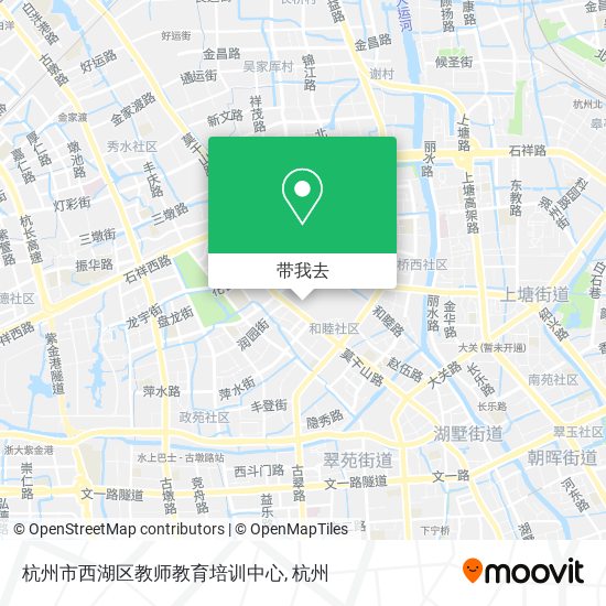 杭州市西湖区教师教育培训中心地图