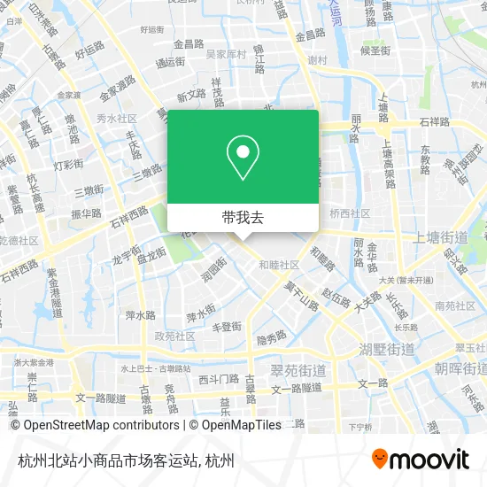 杭州北站小商品市场客运站地图