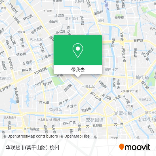 华联超市(莫干山路)地图