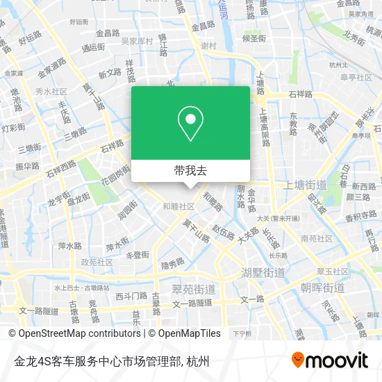 金龙4S客车服务中心市场管理部地图