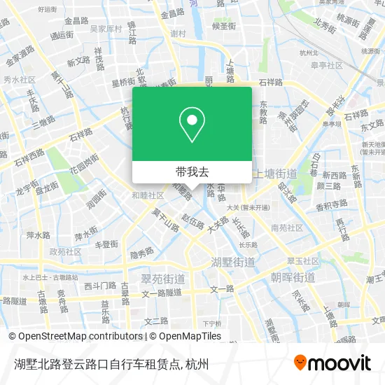 湖墅北路登云路口自行车租赁点地图