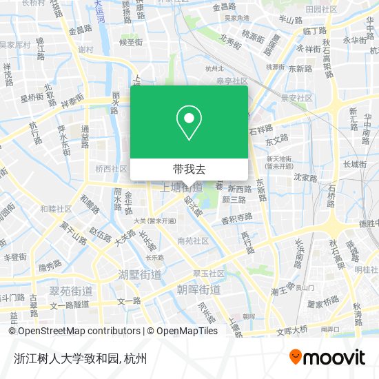 浙江树人大学致和园地图