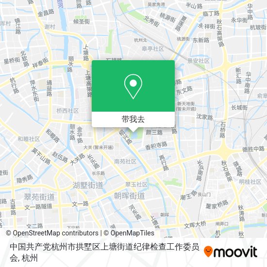 中国共产党杭州市拱墅区上塘街道纪律检查工作委员会地图