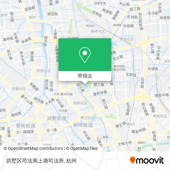 拱墅区司法局上塘司法所地图