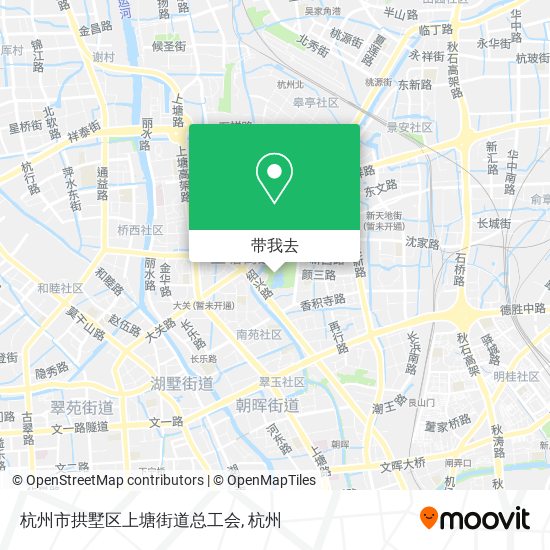 杭州市拱墅区上塘街道总工会地图