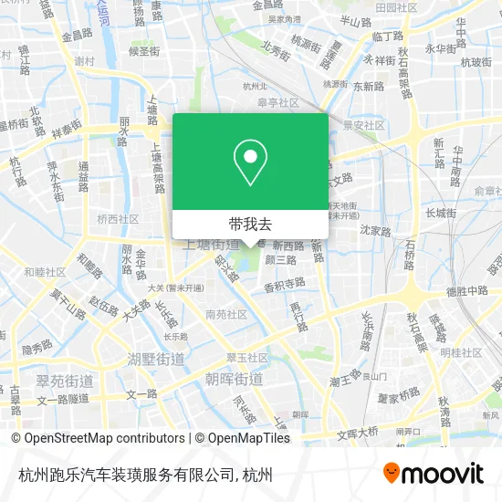 杭州跑乐汽车装璜服务有限公司地图