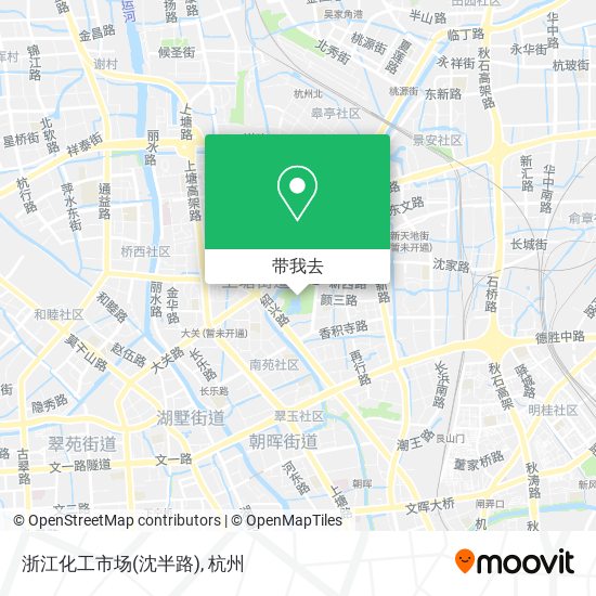 浙江化工市场(沈半路)地图