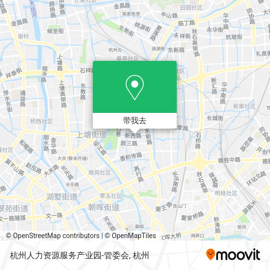 杭州人力资源服务产业园-管委会地图