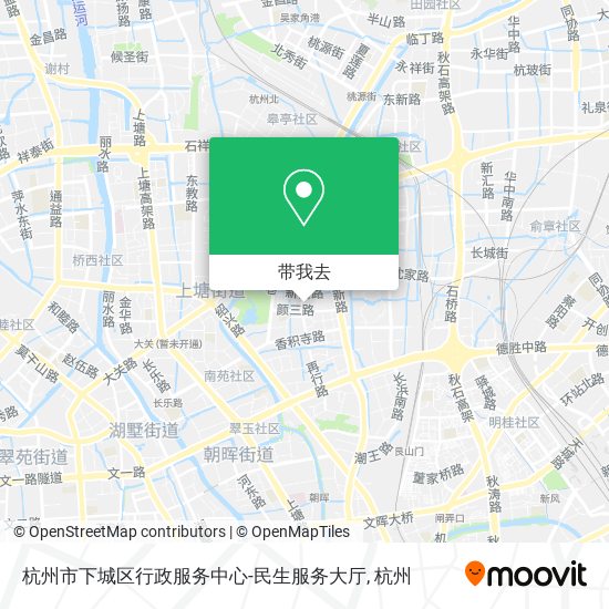 杭州市下城区行政服务中心-民生服务大厅地图
