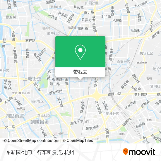 东新园-北门自行车租赁点地图