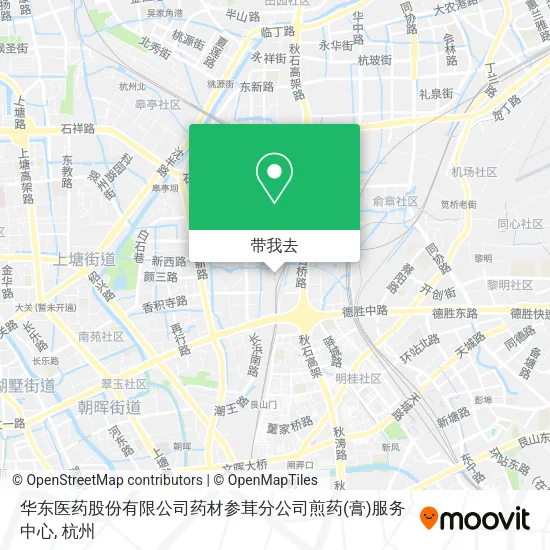 华东医药股份有限公司药材参茸分公司煎药(膏)服务中心地图