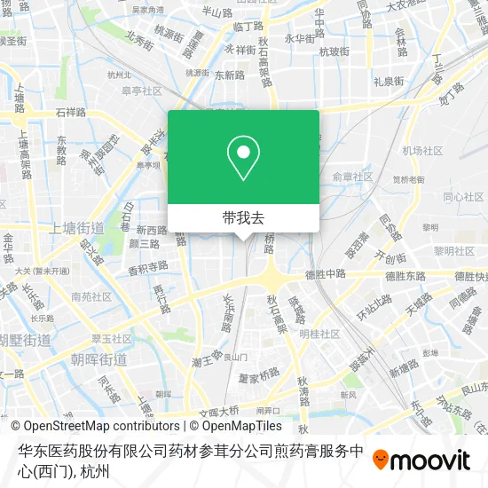 华东医药股份有限公司药材参茸分公司煎药膏服务中心(西门)地图