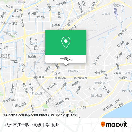 杭州市江干职业高级中学地图