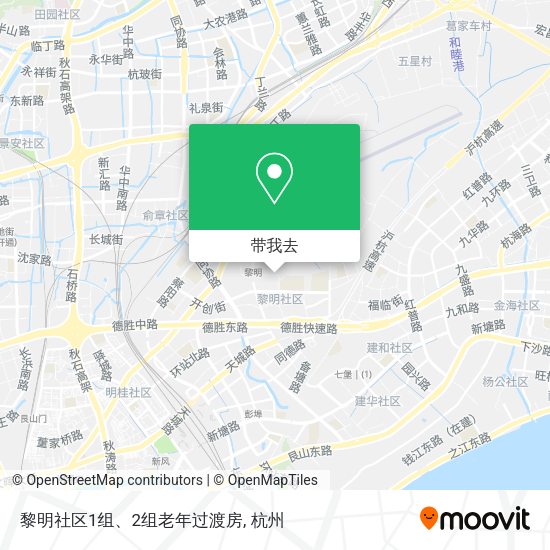 黎明社区1组、2组老年过渡房地图