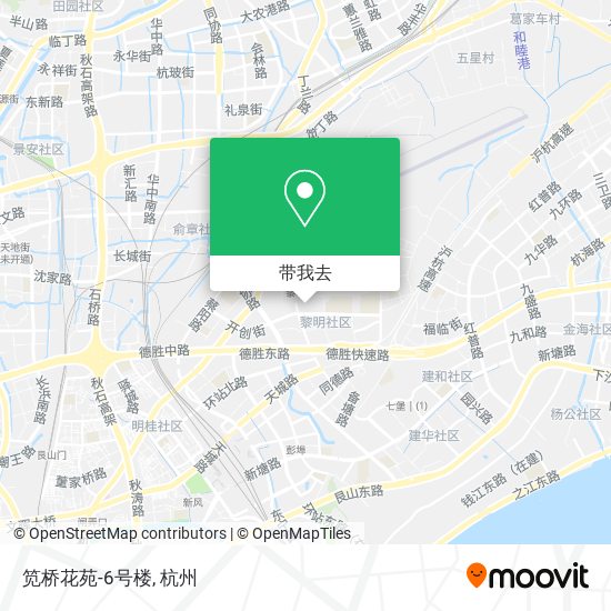 笕桥花苑-6号楼地图