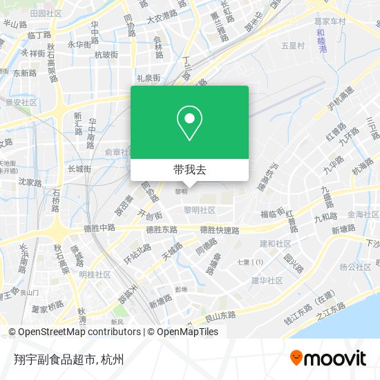 翔宇副食品超市地图