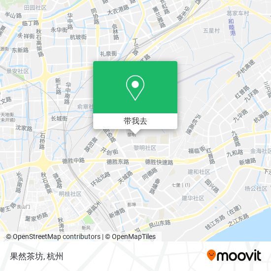 果然茶坊地图
