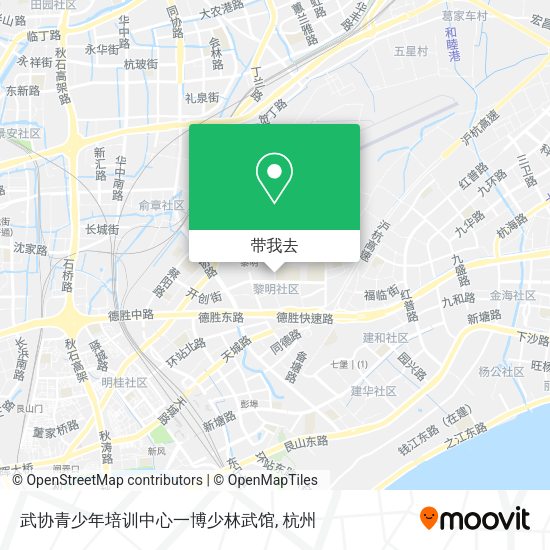 武协青少年培训中心一博少林武馆地图