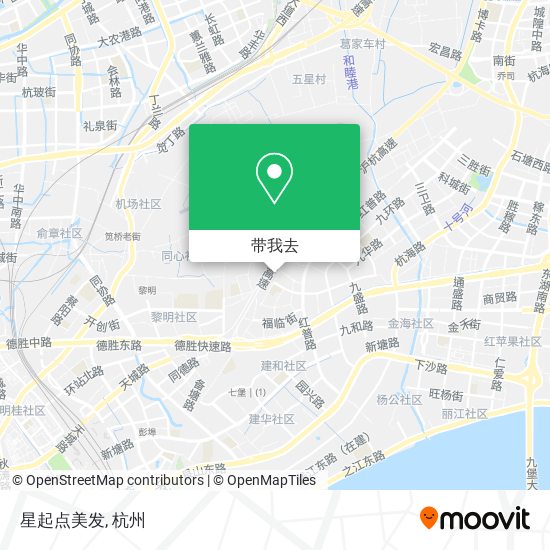 星起点美发地图