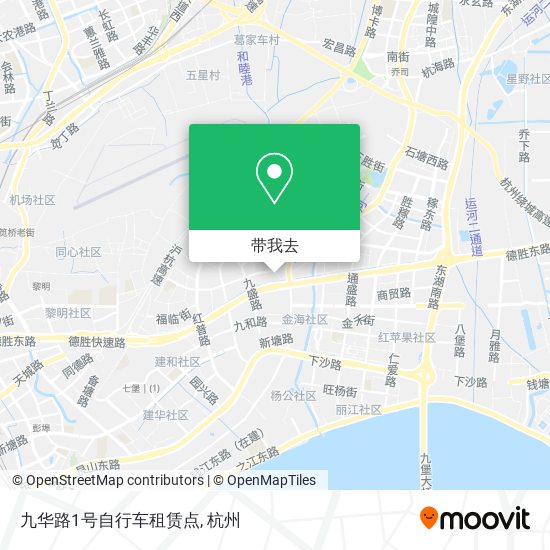 九华路1号自行车租赁点地图