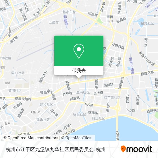 杭州市江干区九堡镇九华社区居民委员会地图