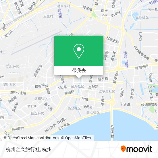 杭州金久旅行社地图