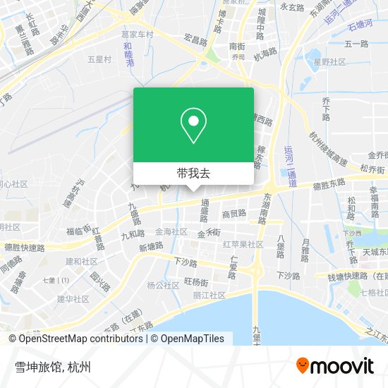 雪坤旅馆地图