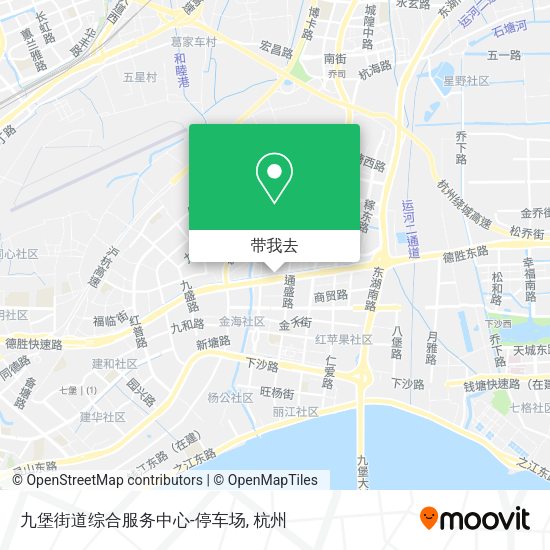 九堡街道综合服务中心-停车场地图