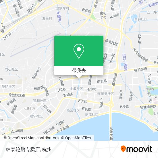 韩泰轮胎专卖店地图