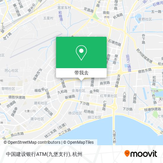 中国建设银行ATM(九堡支行)地图