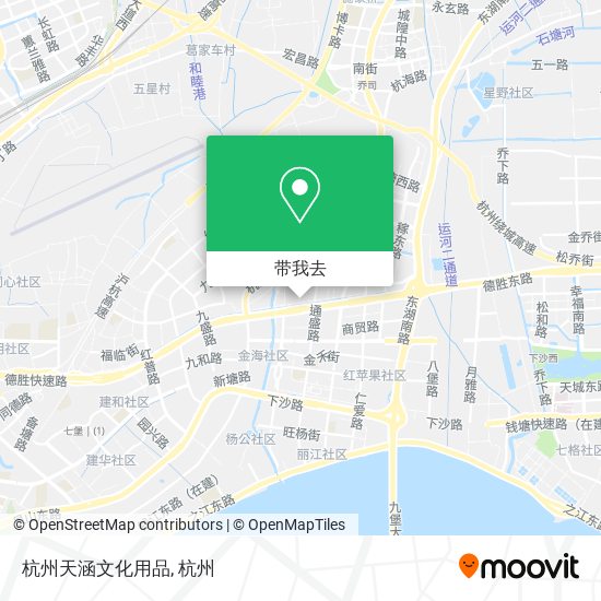杭州天涵文化用品地图