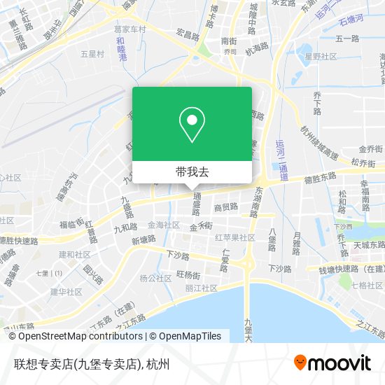 联想专卖店(九堡专卖店)地图