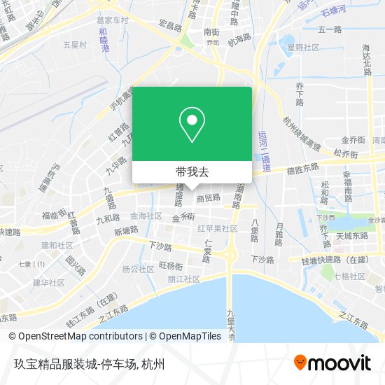 玖宝精品服装城-停车场地图