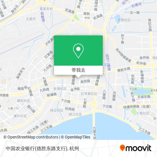 中国农业银行(德胜东路支行)地图