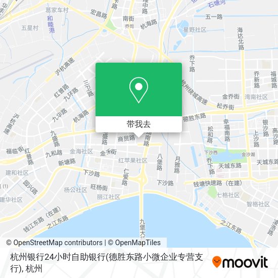 杭州银行24小时自助银行(德胜东路小微企业专营支行)地图