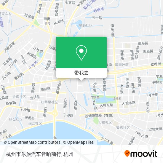 杭州市乐旅汽车音响商行地图