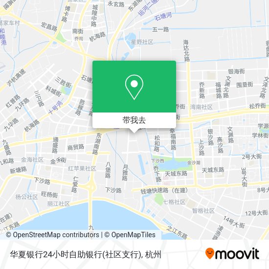 华夏银行24小时自助银行(社区支行)地图