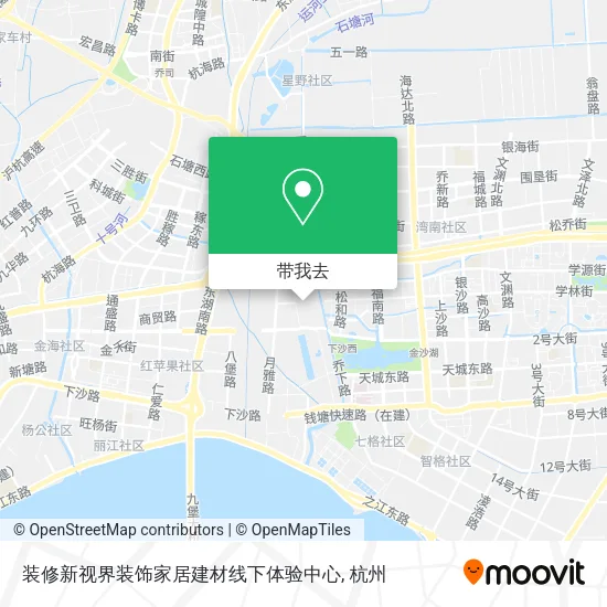 装修新视界装饰家居建材线下体验中心地图