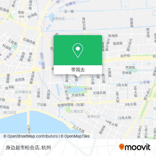 身边超市松合店地图