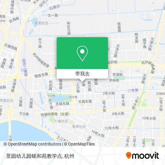 景园幼儿园铭和苑教学点地图