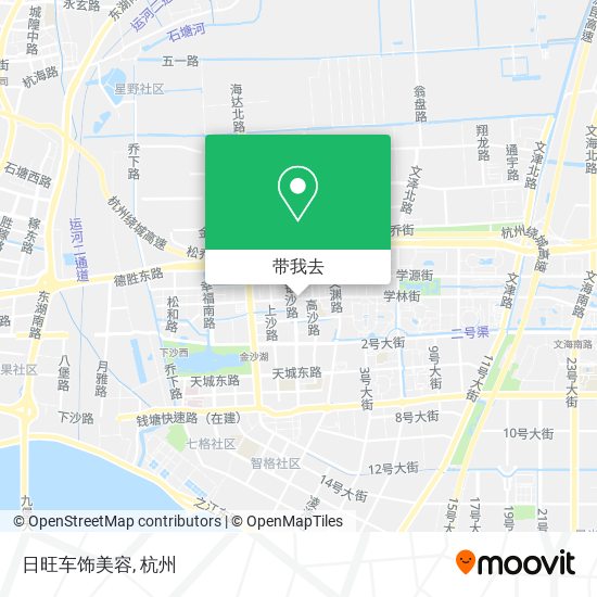 日旺车饰美容地图