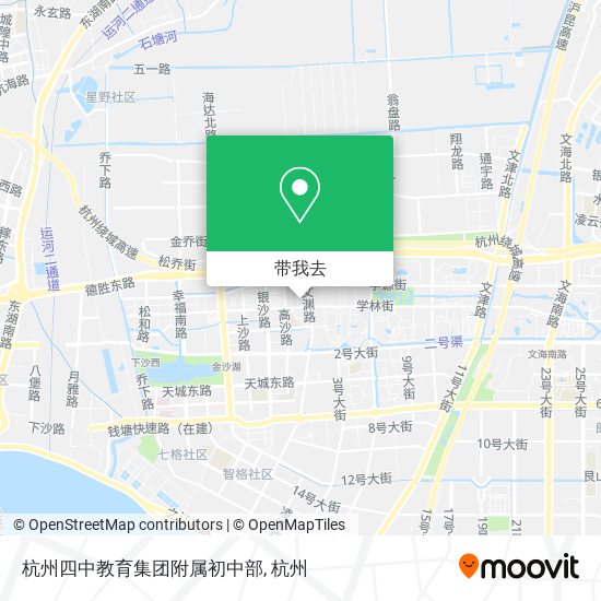 杭州四中教育集团附属初中部地图