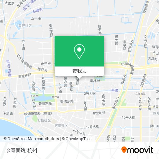 余哥面馆地图